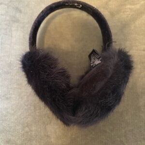 Black Furry Earmuffs